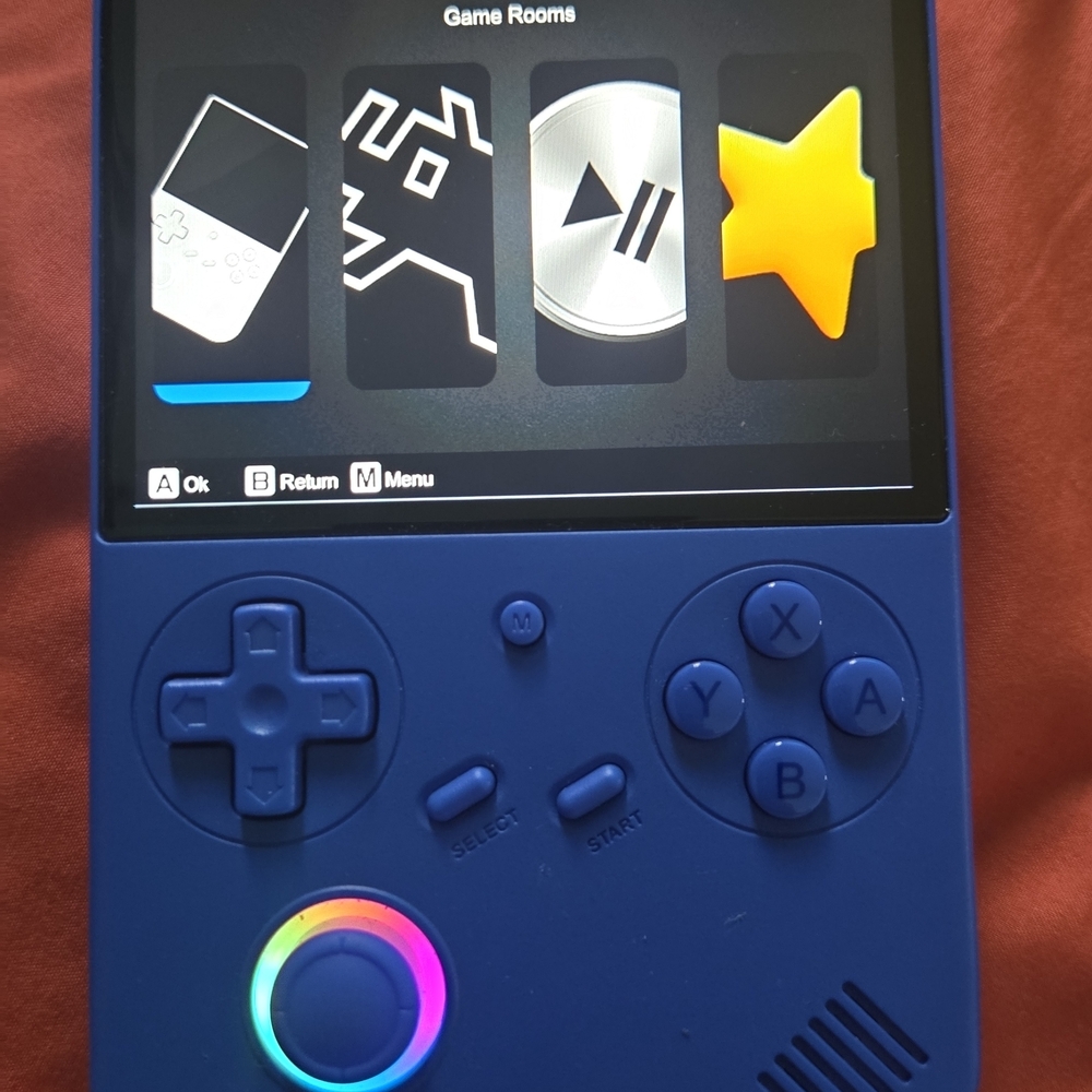 Portable Blue Gaming Console